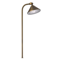 Tulay Bell Brass Path Light Low Voltage Landscape Lighting