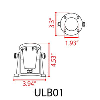 ULB01 12V Low Voltage Underwater Brass LED Fountain Pond Lighting