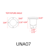 Outdoor Landscape Lighting LED 12V Low Voltage UNA07 Cast Aluminum 12V Low Voltage Round LED In-ground Well Light IP65 Waterproof