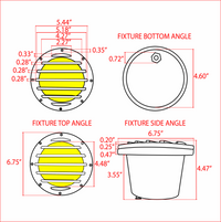 Outdoor Landscape Lighting LED 12V Low Voltage UNB01 Cast Brass 12V Low Voltage Grille Commercial PAR36 LED In-ground Well Light IP65 Waterproof