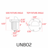 Outdoor Landscape Lighting LED 12V Low Voltage UNB02 4x/8x/12x Package Cast Brass 12V Low Voltage Half Moon Round LED In-ground Well Light IP65 Waterproof with 5W 3000K Bulb