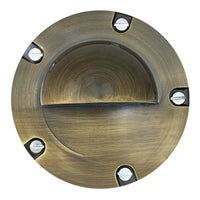 Outdoor Landscape Lighting LED 12V Low Voltage UNB02 4x/8x/12x Package Cast Brass 12V Low Voltage Half Moon Round LED In-ground Well Light IP65 Waterproof with 5W 3000K Bulb