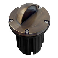 Outdoor Landscape Lighting LED 12V Low Voltage UNB02 4x/8x/12x Package Cast Brass 12V Low Voltage Half Moon Round LED In-ground Well Light IP65 Waterproof with 5W 3000K Bulb