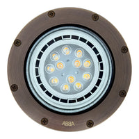 UNB08 Luz de pozo enterrada LED PAR36 comercial de bajo voltaje de latón fundido IP65 a prueba de agua