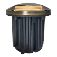 Outdoor Landscape Lighting LED 12V Low Voltage UNB09 Cast Brass Round Mono-Directional 12V Low Voltage LED In-ground Light
