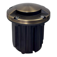 Outdoor Landscape Lighting LED 12V Low Voltage UNB09 Cast Brass Round Mono-Directional 12V Low Voltage LED In-ground Light