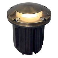 Outdoor Landscape Lighting LED 12V Low Voltage UNB09 Cast Brass Round Mono-Directional 12V Low Voltage LED In-ground Light