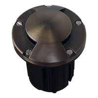 Outdoor Landscape Lighting LED 12V Low Voltage UNB10 4x/8x/12x Package Cast Brass Round Bi-Directional 12V Low Voltage LED In-ground Well Light with 3W 3000K Bulb