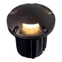Outdoor Landscape Lighting LED 12V Low Voltage UNB11 4x/8x/12x Package Cast Brass Round Tri-Directional 12V Low Voltage LED In-ground Light with 3W 3000K Bulb