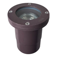 Outdoor Landscape Lighting LED 12V Low Voltage UNF07 Fiber Glass 12V Low Voltage Round LED In-ground Well Light IP65 Waterproof Brown