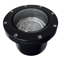 Outdoor Landscape Lighting LED 12V Low Voltage UNF08 Fiber Glass 12V Low Voltage Commercial PAR36 LED In-ground Well Light IP65 Waterproof Black
