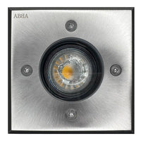 Outdoor Landscape Lighting LED 12V Low Voltage UNS01 4x/8x/12x Package 12V Low Voltage LED In-Ground Well Light Square Stainless Steel Landscape Lighting Waterproof with 5W 3000K Bulb