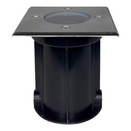 UNS01 12V Low Voltage LED In-Ground Well Light Square Stainless Steel Landscape Lighting Waterproof MR16 Socket - Stainless Steel / None