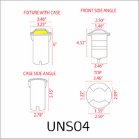 Outdoor Landscape Lighting LED 12V Low Voltage UNS04 Stainless Steel Bi Directional Two Slit In-Ground 12V Low Voltage LED In Ground Landscape Lighting