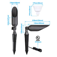 SPAL02 Acuto Spotlight Low Voltage Aluminum 7W 3000K Warm White MR16 LED Spotlight Outdoor Landscape Lighting