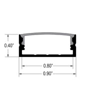 Outdoor Landscape Lighting LED 12V Low Voltage BN259 Large Rectangular 8 ft Aluminum Channel 0.90