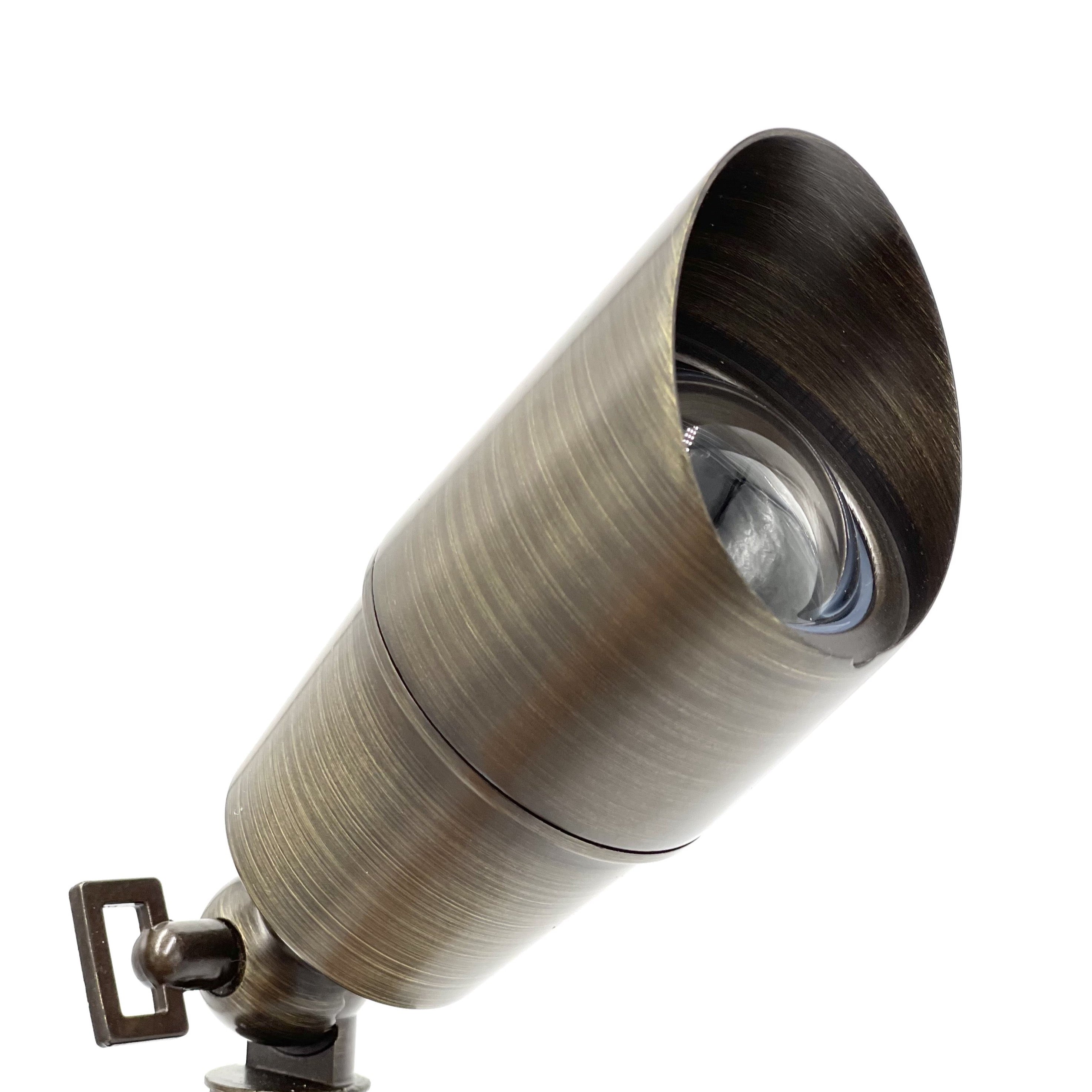 Rein Brown Brass Spot Light Low Voltage Outdoor Lighting