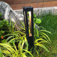Outdoor Landscape Lighting LED 12V Low Voltage CDPA53 4x/8x/12x Package 12V Low Voltage 3000K Warm White Integrated LED Rectangular Bollard Light Outdoor Aluminum Path Lighting