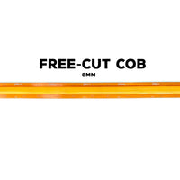 SLD14 Dotless COB Free-Cut Anywhere At Will Linear Single-Color 2700K/3000K/4000K/5000K LED Dimmable, 2.13W/ft 16.4ft/82ft COB Strip Lights IP20 Low Voltage 8mm DC24V Tape Light