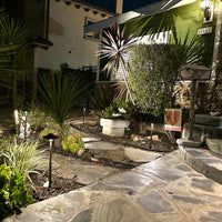 Outdoor Landscape Lighting LED 12V Low Voltage BPLP11 Stelvio SH BAB Brass Path Light Low Voltage Outdoor Lighting
