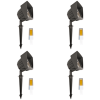 KL100 4x/8x/12x Package Low Voltage LED Directional Flood Light Adjustable Outdoor Lighting 3W 3000K