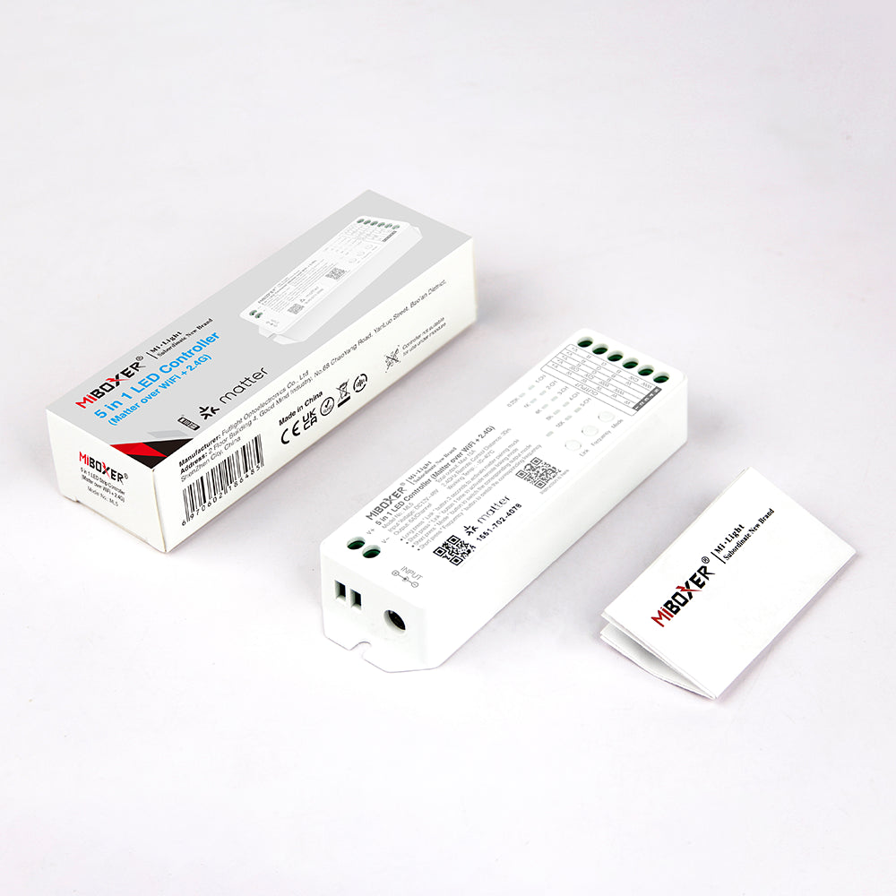 Miboxer ML5 Matter over Wi-Fi LED Strip Light 5 in 1 Controller for Si
