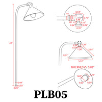 PLB05 Luz de camino direccional de iluminación de latón para paisaje de bajo voltaje LED