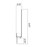 BN5619 Plaster In Baseboard 8 ft Architectural Wall Recessed Aluminum Channel 10 Pack LED Strip Light Cover (Copy)