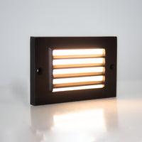 Outdoor Landscape Lighting LED 12V Low Voltage STB07 Cast Brass 12V Low Voltage 2W LED Surface Mounted Horizontal Outdoor & Indoor Step Light