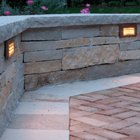 Outdoor Landscape Lighting LED 12V Low Voltage STB07 Cast Brass 12V Low Voltage 2W LED Surface Mounted Horizontal Outdoor & Indoor Step Light