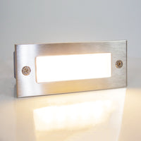 STS02 4x/8x/12x Package Outdoor Recessed Brick Wall Light 3000K Warm White Integrated LED Step/ Stair Lighting Fixture