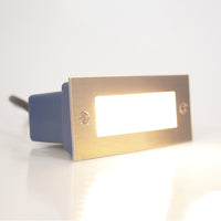 STS02 4x/8x/12x Package Outdoor Recessed Brick Wall Light 3000K Warm White Integrated LED Step/ Stair Lighting Fixture