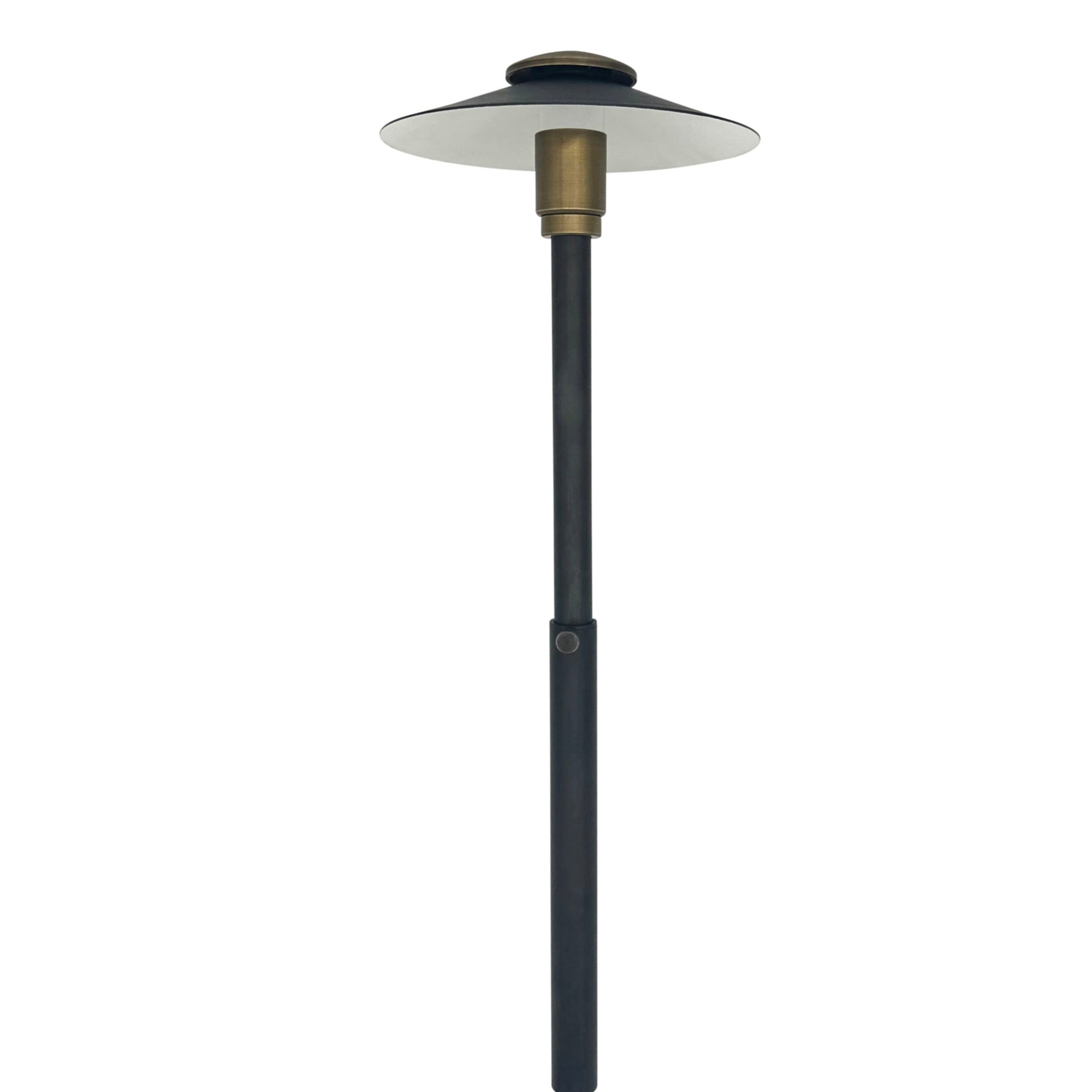 Stelvio Black Brass Adjustable Path Light Low Voltage Outdoor Lighting