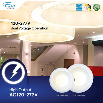 6" 3CCT Selectable LED Commercial Downlight Dim ES.