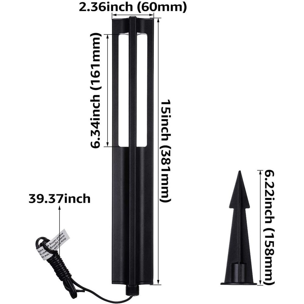 ALP53 10-Pack Low Voltage Pathway Lights Package Cast Aluminum, 3W 12V AC/DC LED Walkway Lighting