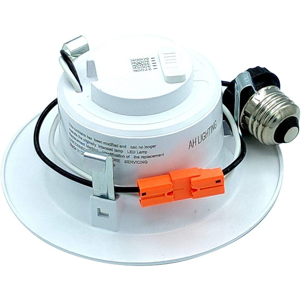 AH Lighting 4" LED Selectable 5CCT 9W Recessed Baffled Retrofit Kit Reflector - Kings Outdoor Lighting