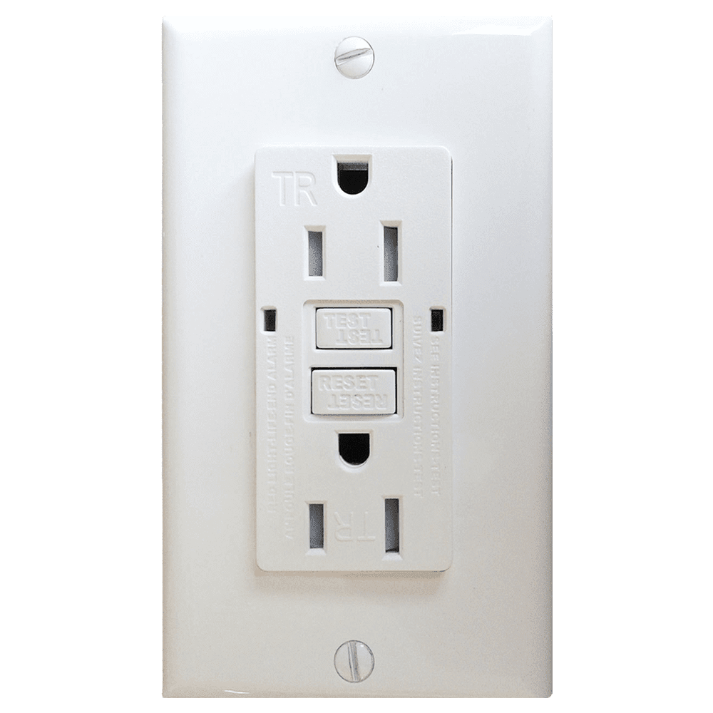 AH Lighting GFCI 15Amp Tamper Resistant - Self Test (UL943) White.