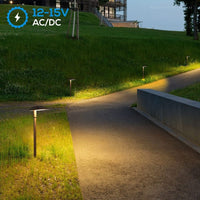 ALP02 6-Pack 5W Low Voltage 12V LED Cast Aluminum Landscape Pathway Lights Package