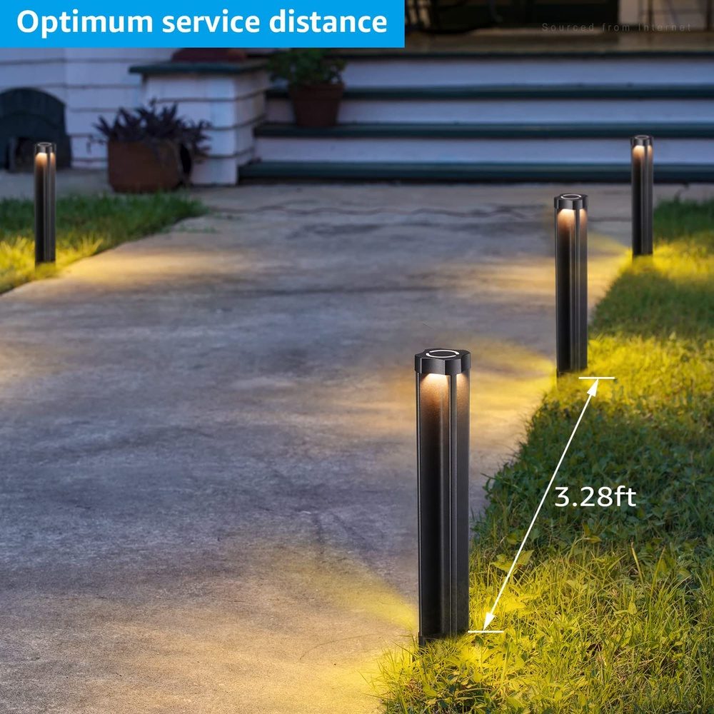 ALP14 12-Pack 4W LED 12V Low Voltage Pathway Lighting Package, AC/DC Landscape Driveway Lights