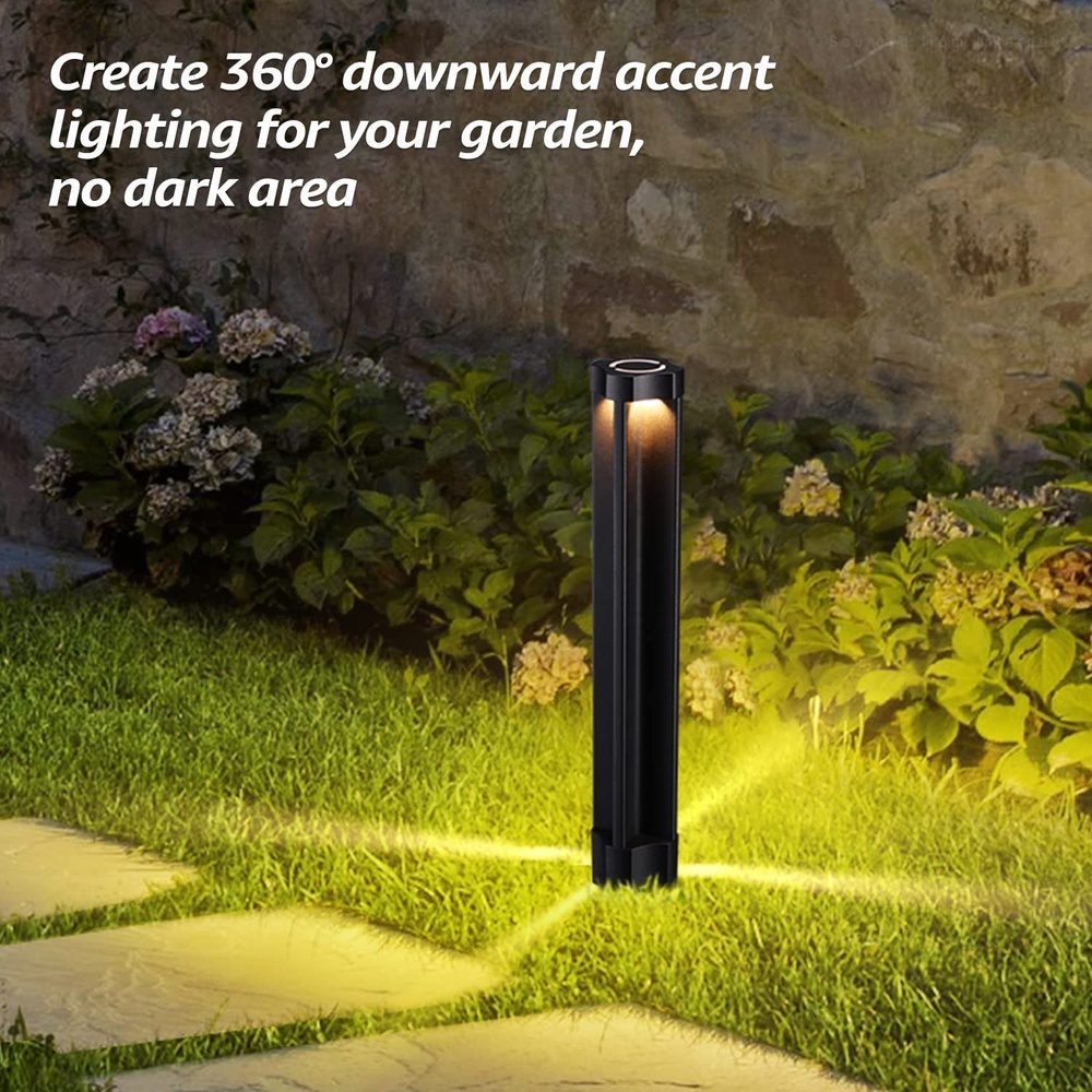 ALP14 6-Pack 4W LED 12V Low Voltage Pathway Lighting Package, AC/DC Landscape Driveway Lights