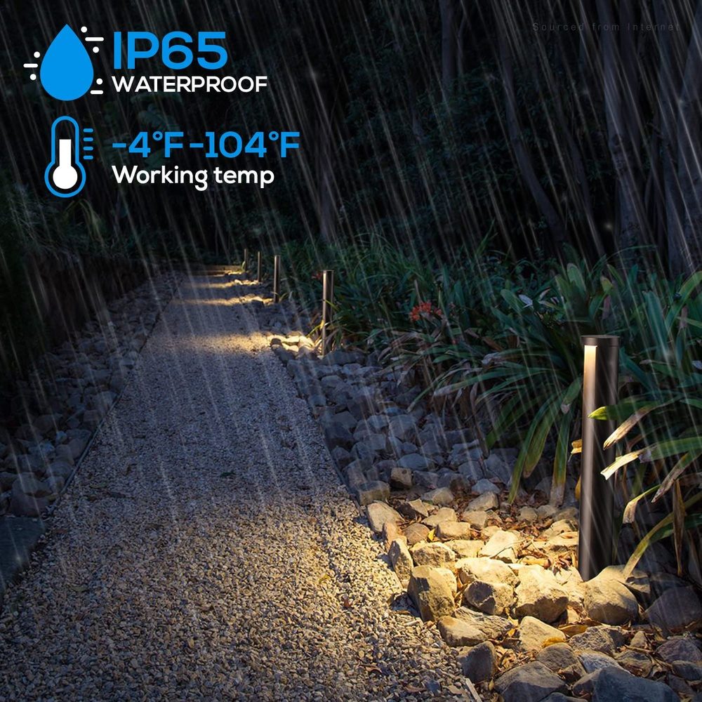 ALP16 6-Pack 5W LED Landscape Pathway Light Package, 12V Low Voltage Side Lit Path Lights