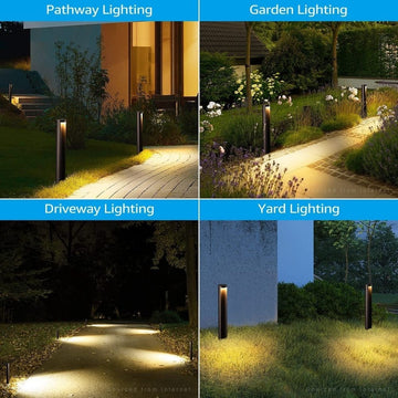 ALP16 12-Pack 5W LED Landscape Pathway Light Package, 12V Low Voltage Side Lit Path Lights