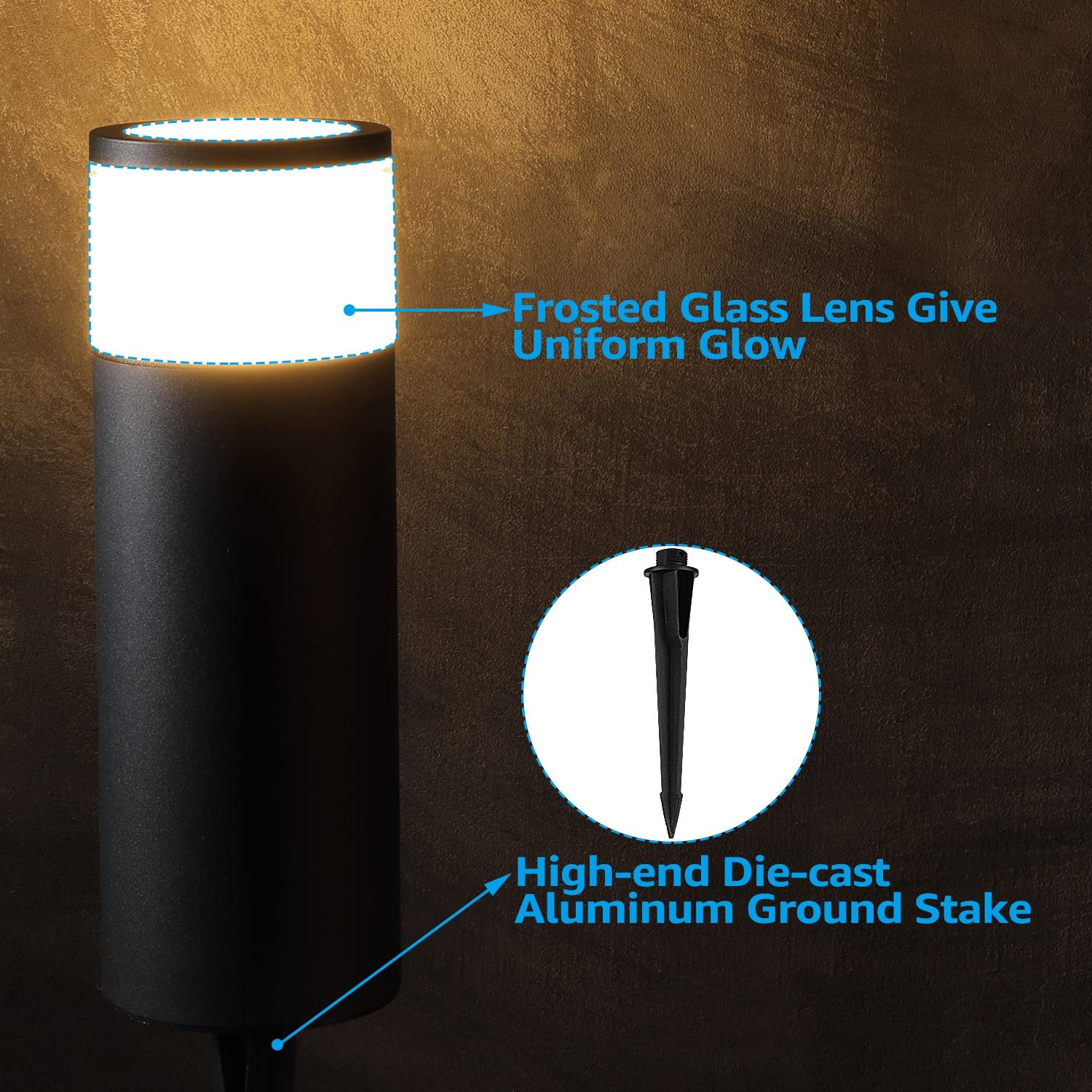 8-Pack of Modern LED Path Lights | Durable Walk Way Lights – Kings ...