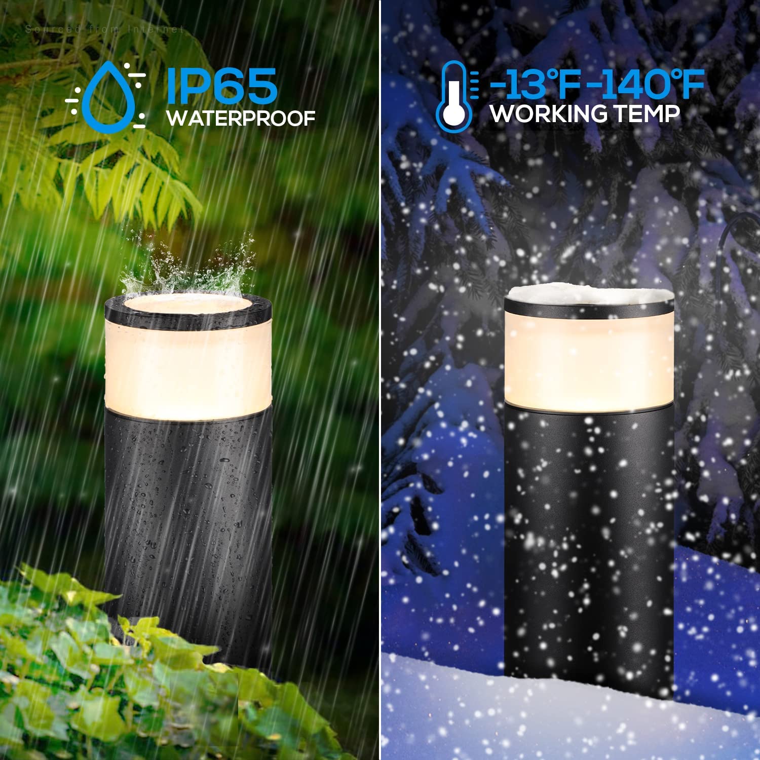 8-Pack of Modern LED Path Lights | Durable Walk Way Lights – Kings ...