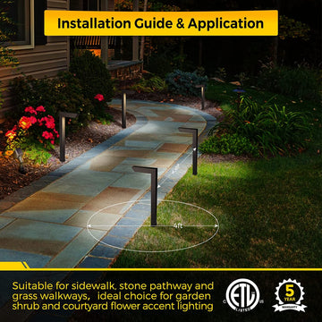6-Pack of Modern LED Path Lights | Durable Walk Way Lights – Kings ...