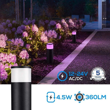 ALSR03 8-Pack RGB LED Landscape Spot Lights Package, 12W Low