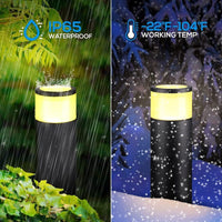 ALPR08 8-Pack RGB LED Landscape Pathway Lights Package, 4.5W Low Voltage 12V Bollard Outdoor Landscape Lighting