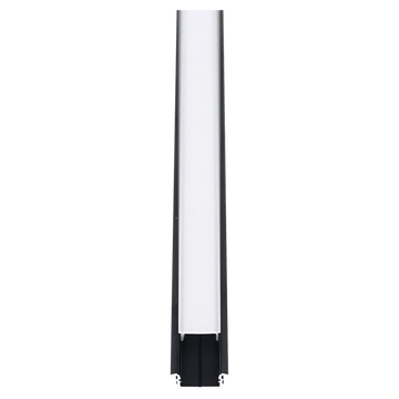 Canal de aluminio LED ancho, perfil de aluminio, paquete de 10 con  accesorios de montaje completos para tira de luz LED de hasta 0.630 in