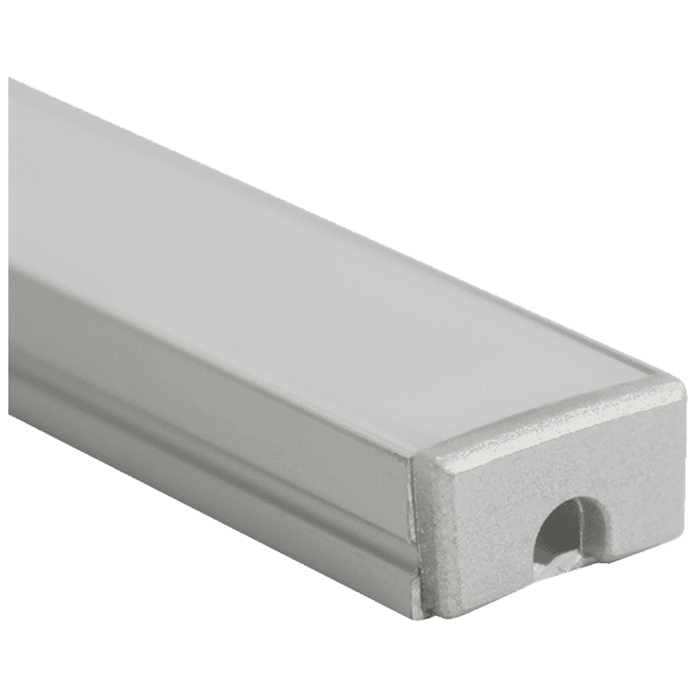 Rectangular Strip Light AP46M 8 ft Aluminum Channel Surface Mount 0.59″(W) x 0.31″(H) for LED