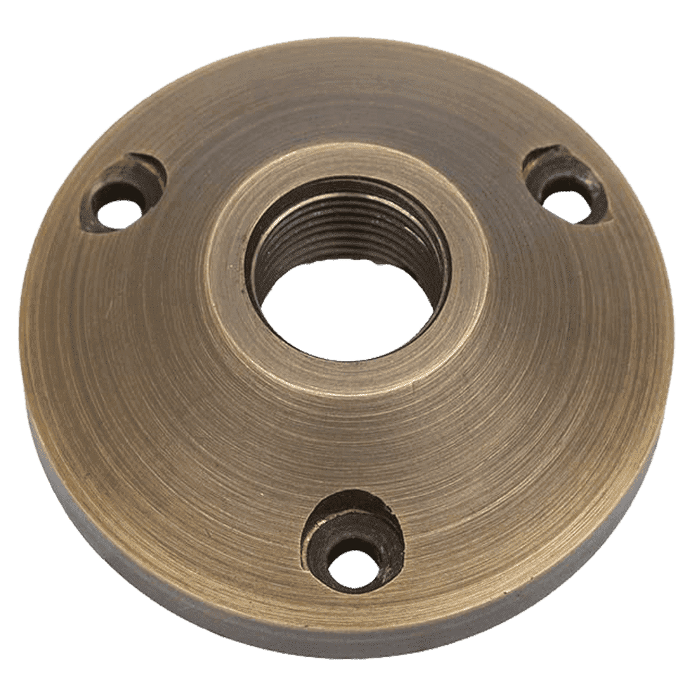 BP1 Brass Surface Mount Round Bracket for Landscape Lighting Fixture.